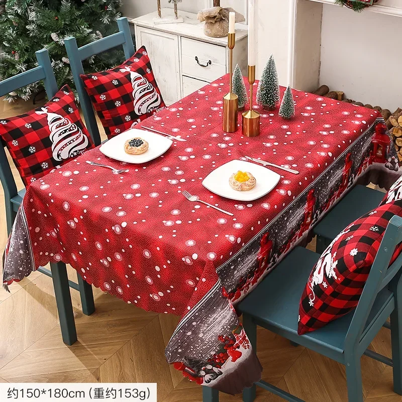 

2023 Printed Waterproof Tablecloth Home Decor Table Cover-1XH29