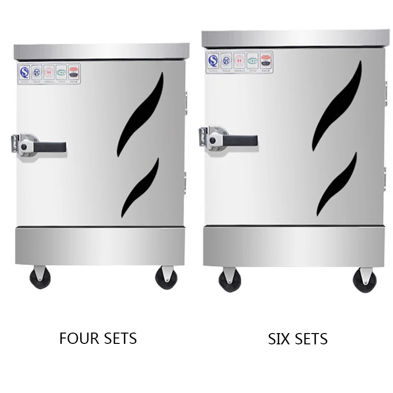 

Stainless Steel Rice Steamer 4/6 Plate Heating Rice Steamer 220V/380V Electric Heating Rice Steaming Cabinet
