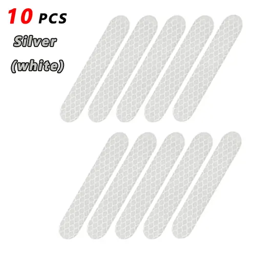 80-10PCS Helmet Safety Warning Reflective Stickers Strip Waterproof High Visibility Reflector Tape For Night Riding Walking Car - Image 11