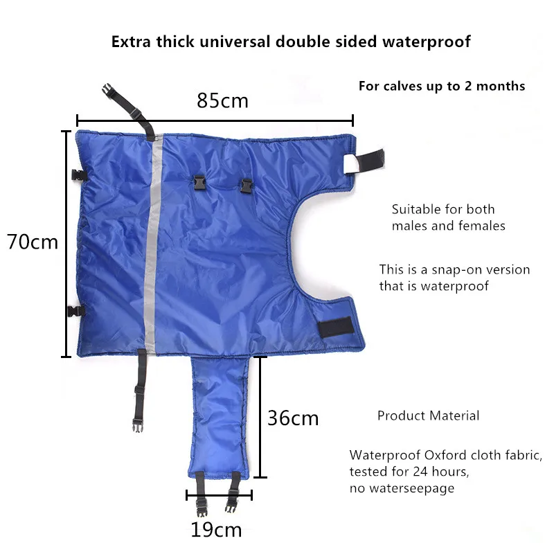 Farm Calf Vest Warm Clothing Winter Coat Warm Apparel Pasture Cold Proof Clothing Calf Dog Wrap Thermal Insulation Coat Vest