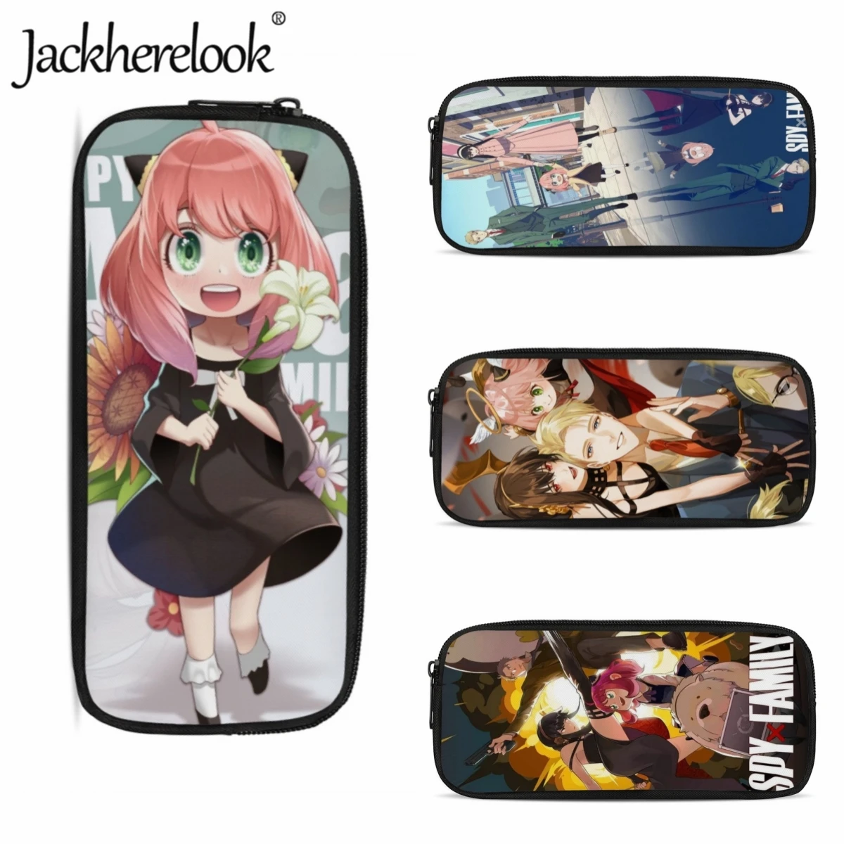 

Jackherelook Anime Spy-Family Pattern Makeup Bag for Girls Pencil Bags Fashion School Supplies for Teenagers Boys Pencil Pouch