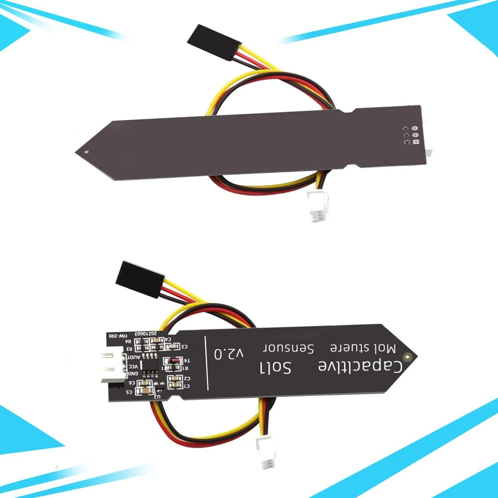 

10PCS Capacitive Soil Moisture Sensor Module 3.3-5.5V 3-Pin W/Gravity Wire Corrosion Resistant for Garden Watering DIY
