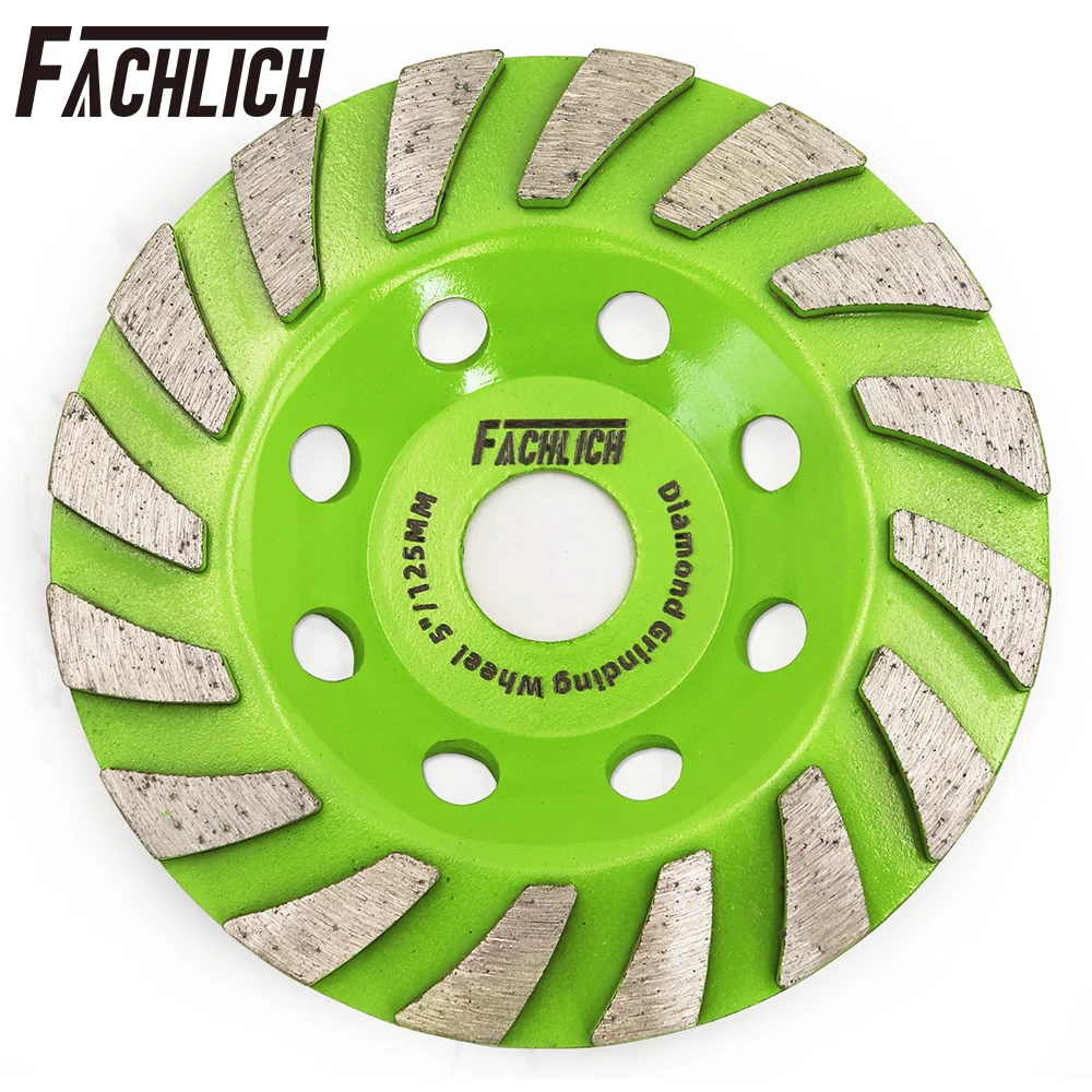 FACHLICH 1pc Diamond Sintered Dia125mm Grinding Wheel Tile Concrete