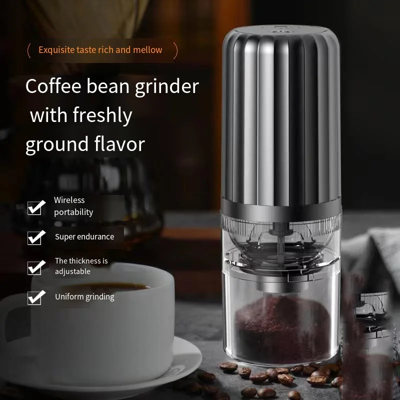 

Electric Portable Coffee Grinder, Wireless Bean Grinder, USB Fully Automatic Charging, Outdoor Gatherings, Adjustable Thickness