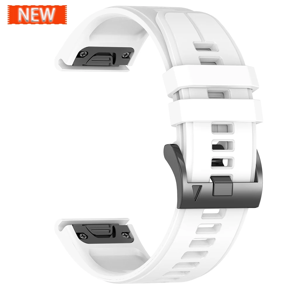 22MM 26MM Offizielles Silikonarmband für Garmin Fenix 5X 5 Plus Fenix8 E 7X 7 6X 6 Pro Sapphire Smart Watch Band QuickFit Armband – Detail 39