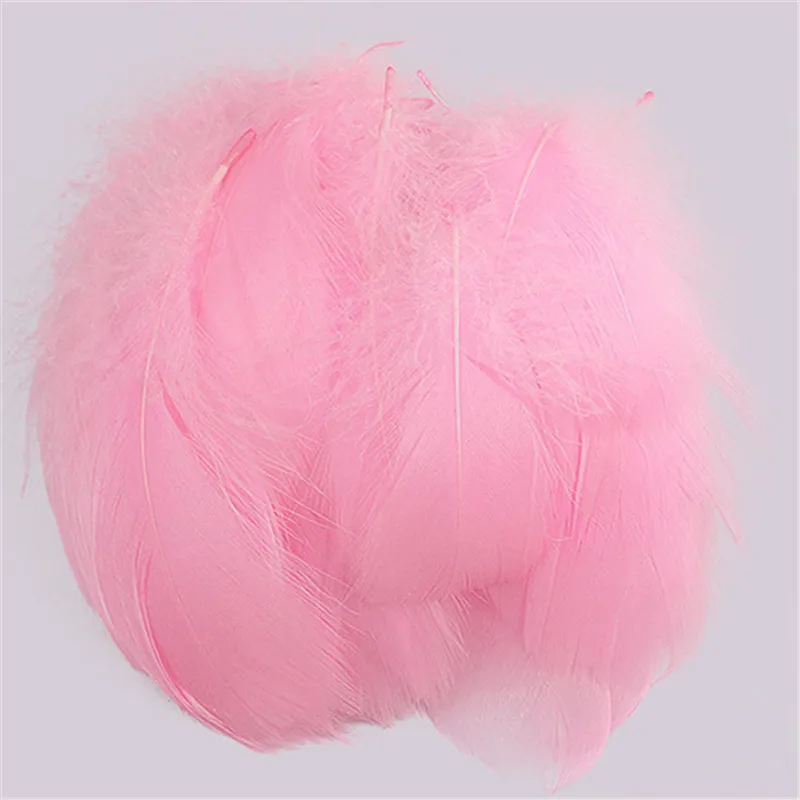 100pcs 8-12cm Goose Feather Natural Colourful Plumes Feathers for Dream Catchers Wedding Party Clothing Decoration DIY Craft