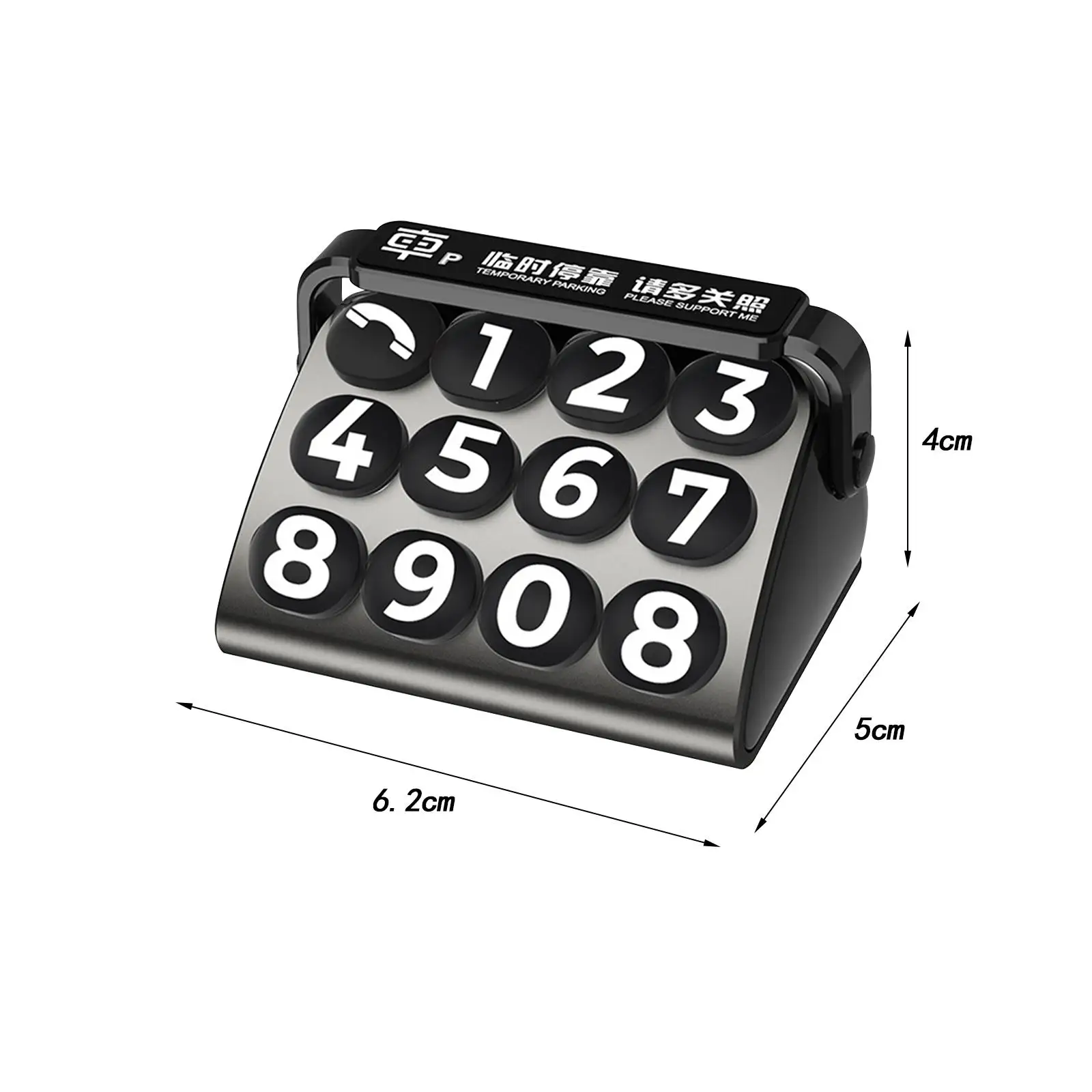 Car Parking Number Plate Dashboard Decoration Parking Phone Number Card