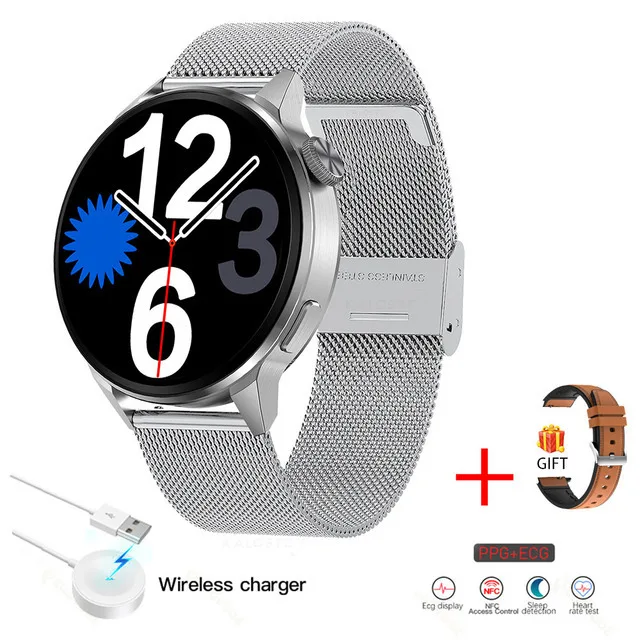 2022 NFC Bluetooth Call Smart Watch Men Sport GPS Track Watch Wireless Charging Heart Rate ECG PPG Smartwatch For Huawei Xiaomi 