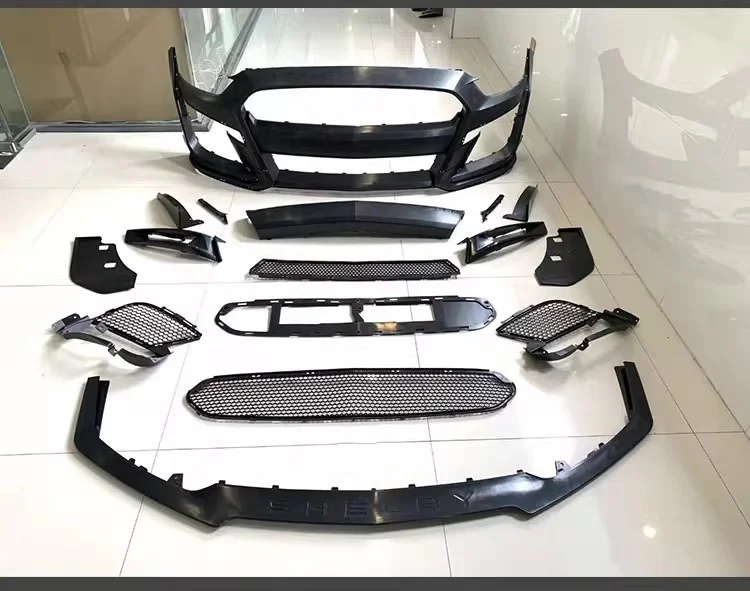 Body kit for Ford Mustang GT500 15-20 Modified Front bumper Side skirt Rear Bumper Car accessories Surround