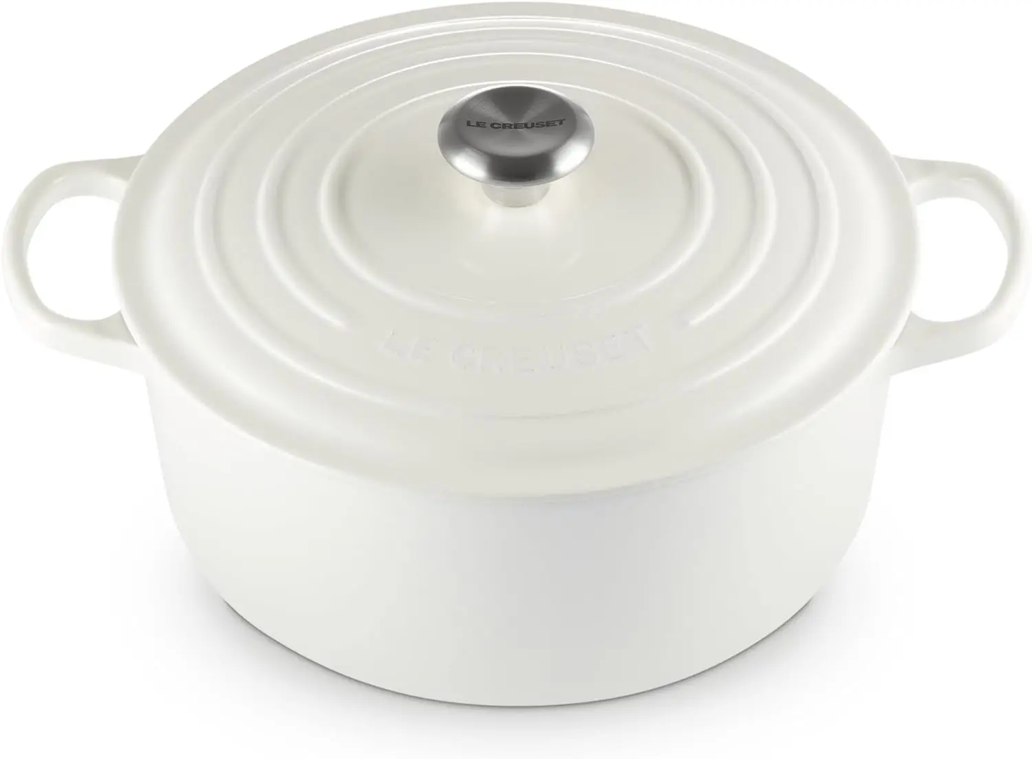 

Le Creuset Enameled Cast Iron Signature Round Dutch Oven, 7.25 qt., White
