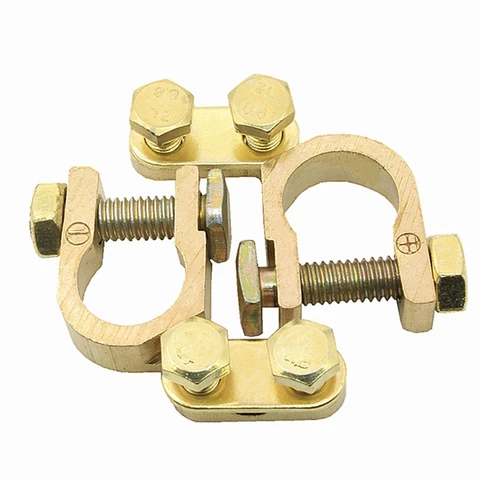 Automotive Battery Terminals Wearproof Brass Plated Terminal Adapters Car Replacement Parts