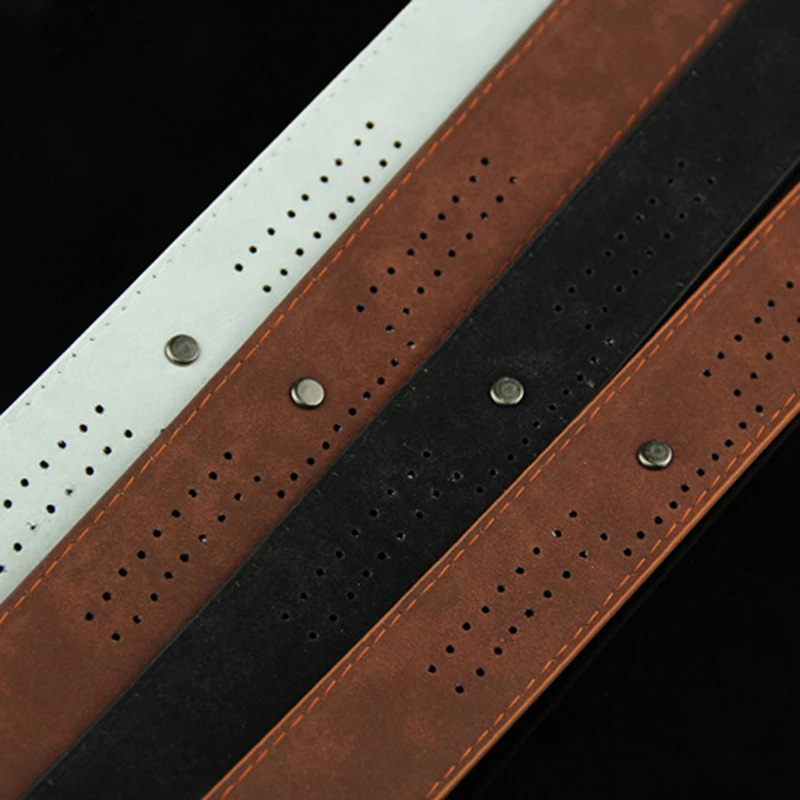 Neue männer Casual Gürtel Hohl Niet Breiten PU Leder Gürtel Für Neue Mode Strap Männlich Hohe Qualität Jeans Gürtel punk Stil – Detail 9