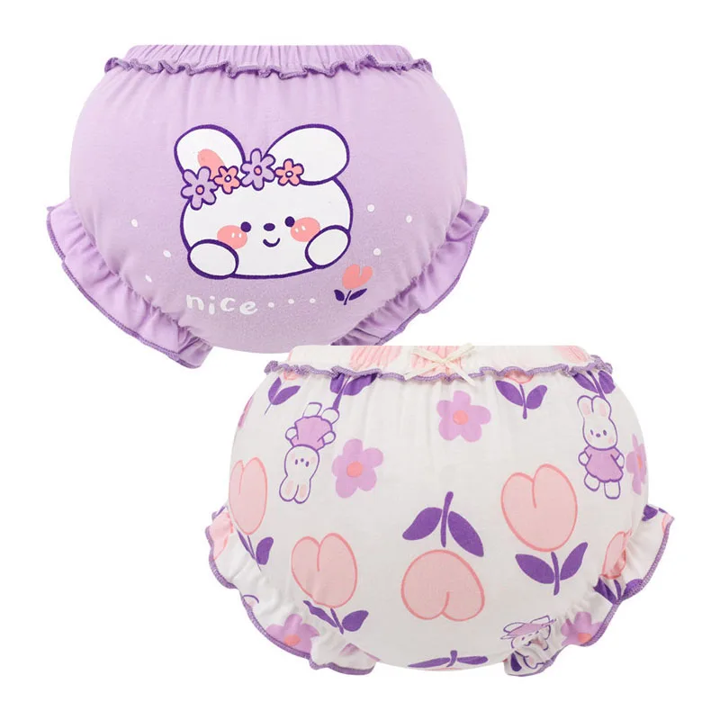 Baby Cotton Shorts 2 Piece/Lot 100% Cotton 6-24 Months Kids Girl Infant Panties