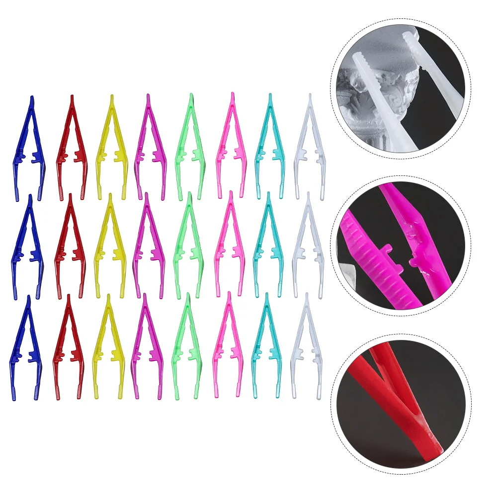 

Disposable Tweezers Plastic Plier Crafting Eyelash Tweezer Fake Eyelashes Tweezer Eyelid Tweezer Eyebrow Clip 10.5cm