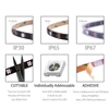 DC5V WS2812B Individually Addressable 5050 RGB Led Strip WS2812 Smart Pixels Led Light Black White PCB Waterproof IP30/65/67 3