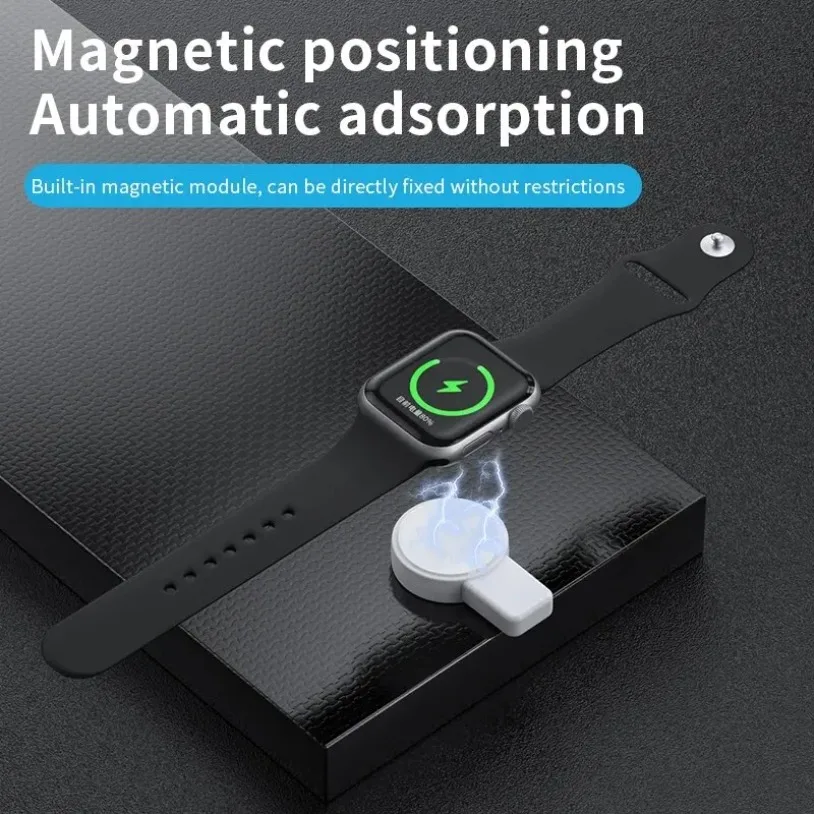 Magnetic Watch Wireless Charger For Apple Watch 9 8 7 6 5 4 3 SE Ultra IWatch Dock Adapter Portable PD USB Fast Charging Station