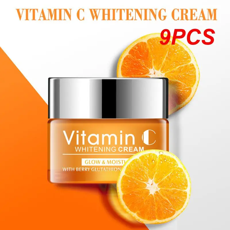 

9PCS Beautycome C Cream Vitamin C Whitening Cream Facial cream to remove freckles, remove dark spots, brighten skin.