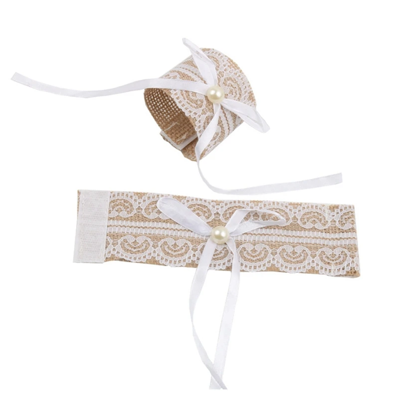 

100Pcs Lace Napkin Ring Buckle,Natural Jute Table Chair Burlap Napkin Ring,Wedding Banquet,Party Decoration Supplies