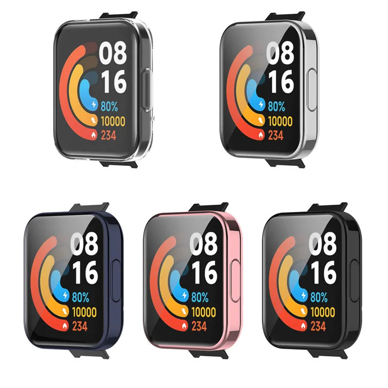 Protective Case +Glass For Redmi Watch 2 Lite Full Cover Screen Protector Shockproof Case For Redmi Watch2 Lite Bumper Shell