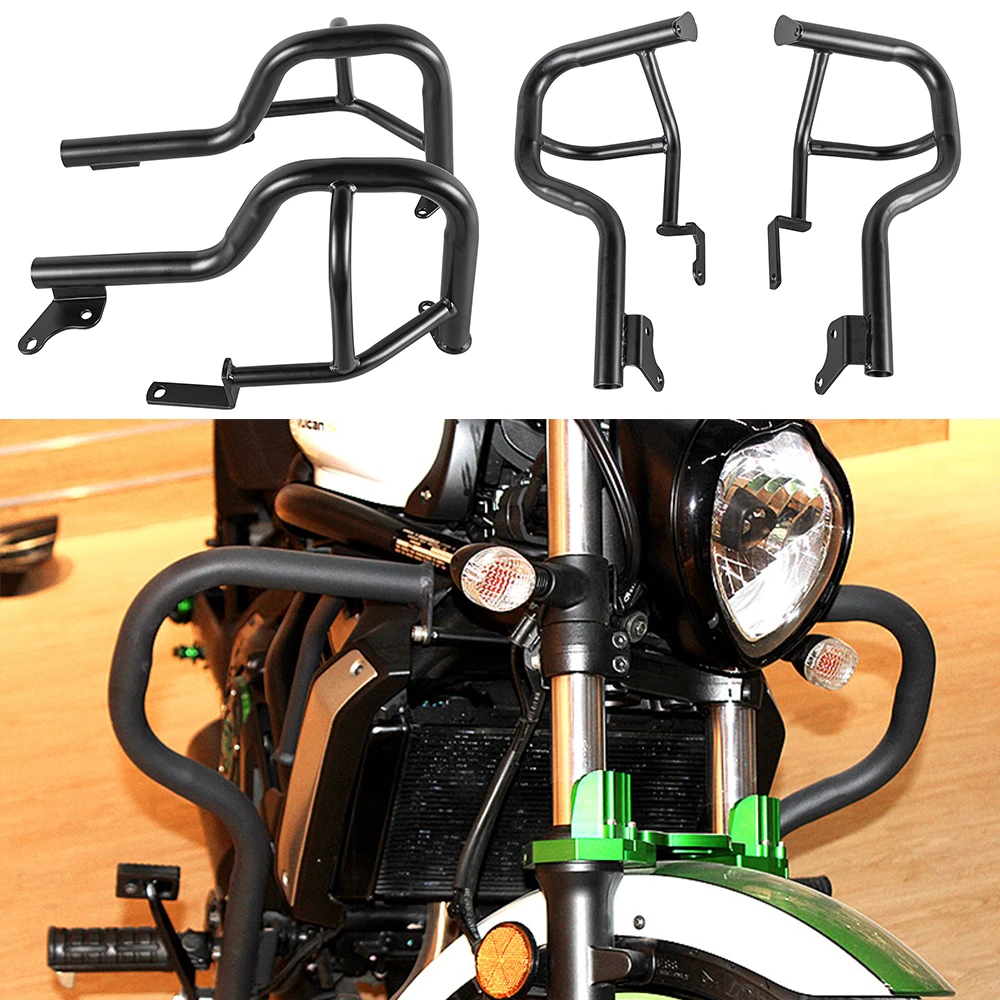 Motorcycle Upper Engine Guard Crash Bar Frame Slider Protector Bumper