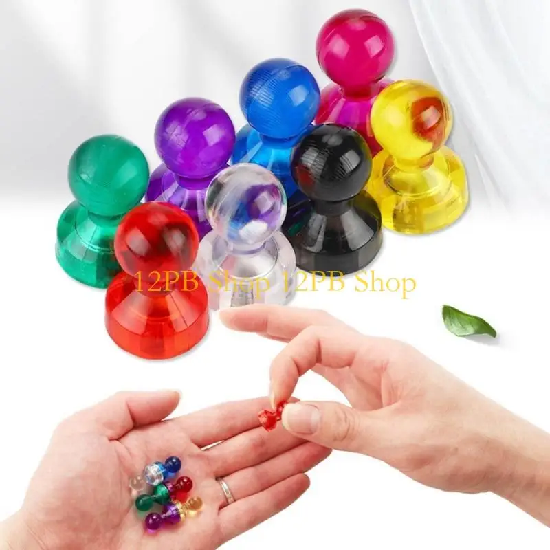 12pb 5pcs 컬러 냉장고 자석 강한 자석 화이트 보드 자석, 사무실 자석