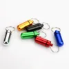 100Pcs Aluminum Alloy Pill Box Case Waterproof Tablet Storage Box Bottle Case Holder Mini Medicine Container With Keychain 2