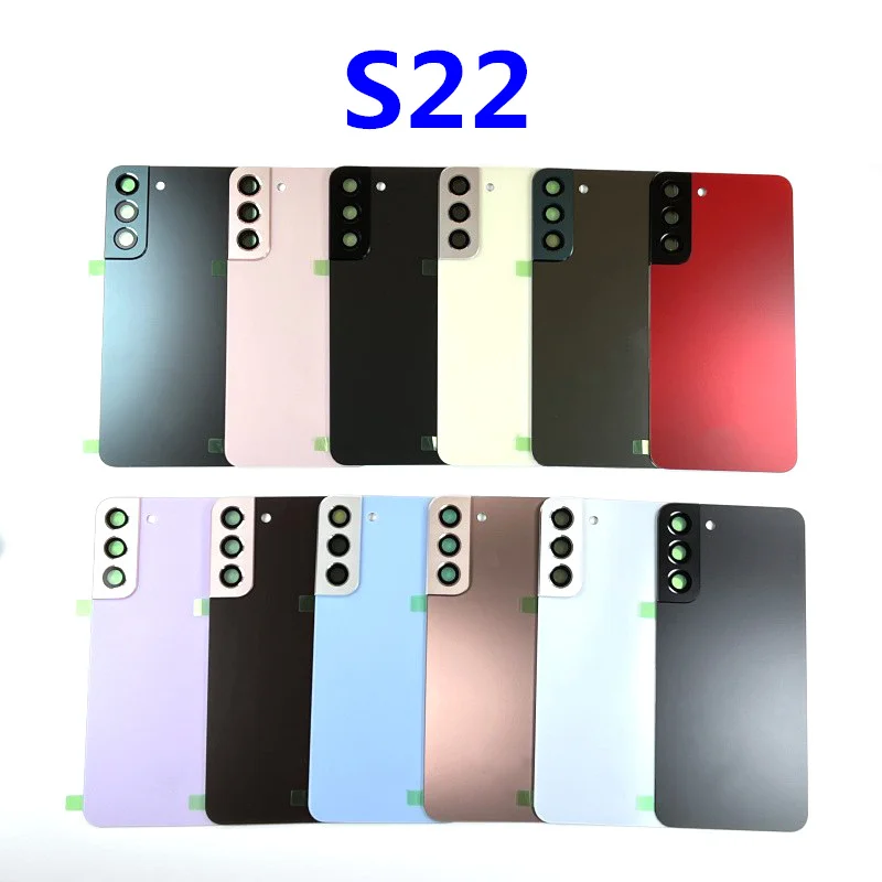 

Back Glass For Samsung Galaxy S22 5G S901 S901B S901B/DS Back Panel Battery Glass Cover Rear Door Housing Case