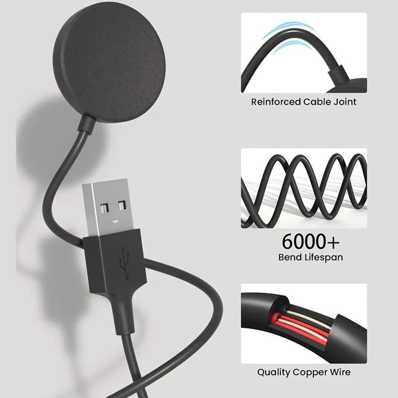 Watch Charger Magnetic Watch Wireless Charger Portable USB Cable Fast Charging Dock Station For Samsung Galaxy Watch 8 7 6 5pro 5 4 3 Active 2