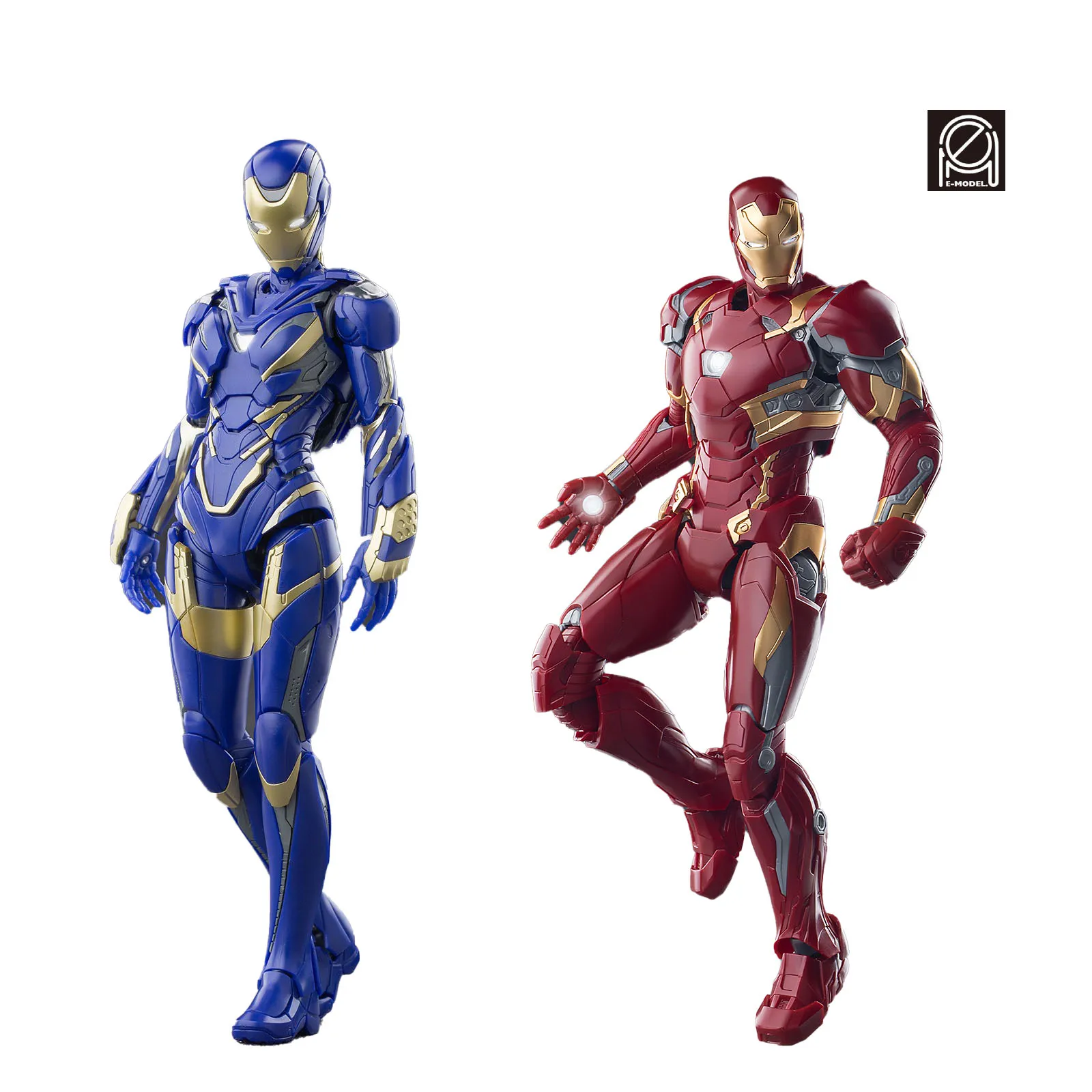 

In Stock 100% Original E-Model MK46 Iron Man MK49 RESCUE Avengers Endgame Movie Character Model Art Collection Toy Gift 23CM