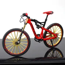 1:10 modelo de bicicleta diecast metal dedo mountain bike corrida brinquedo curva estrada simulação coleção para crianças grandes presentes