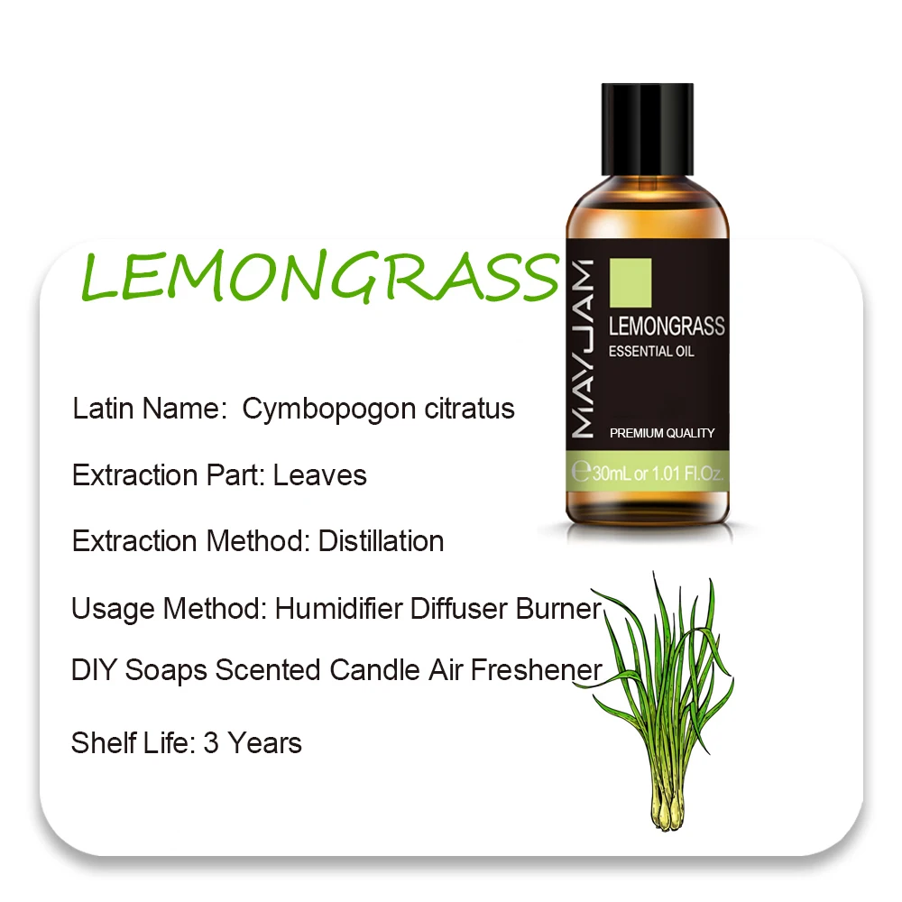 MAYJAM Essential Oils - Aromatic Bliss Collection: Lavender, Jasmine, Eucalyptus, Ylang Ylang, Vanilla, and Tea Tree