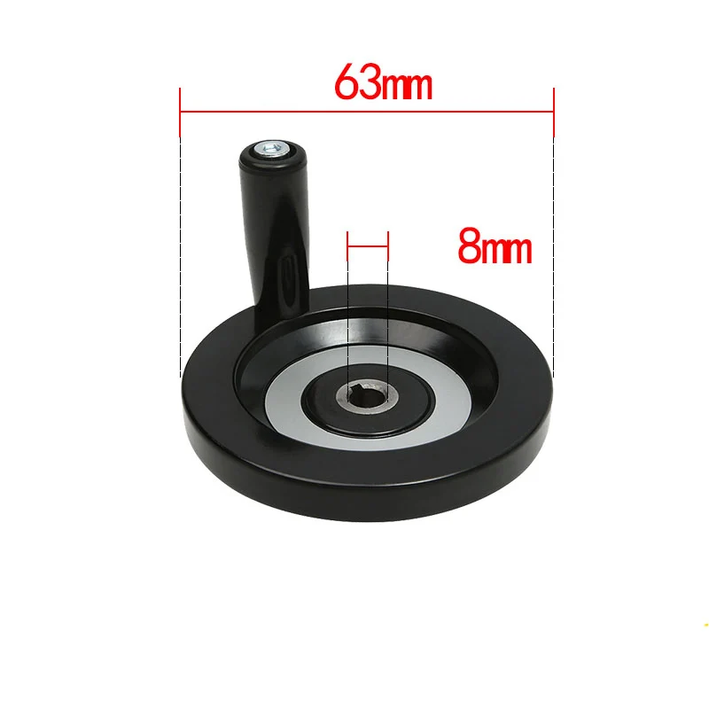 1Pcs cnc handwheel Handwheel Mechanical Hand Wheel CNC 3D Printer Hole Diameter 8mm With Removable Handle Lathe Round Machinery Accessories