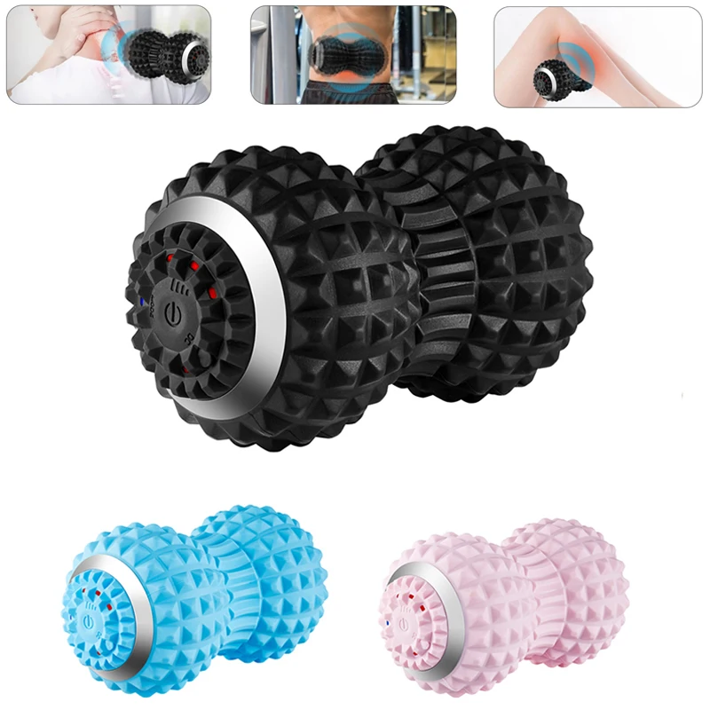 3ColorElectricMassageBallPeanut4SpeedVibratingSportYogaFoam