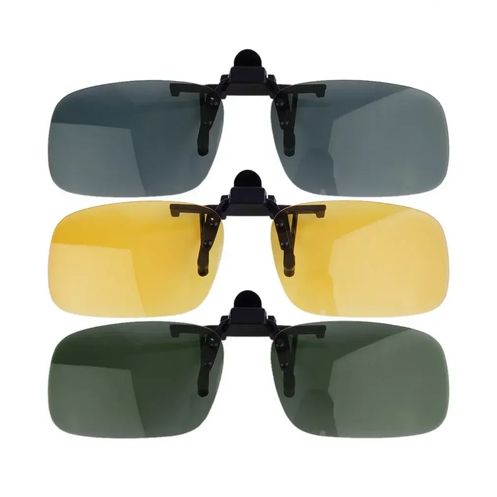 Driving Night Vision Clip-on Flip-up Sunglasses for Men Women