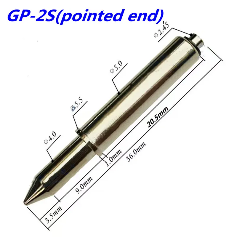20PCS/pack GP-2S Pointed Positioning Needle 5.0mm Long 36mm Guide Post PCB Spring Positioning Post