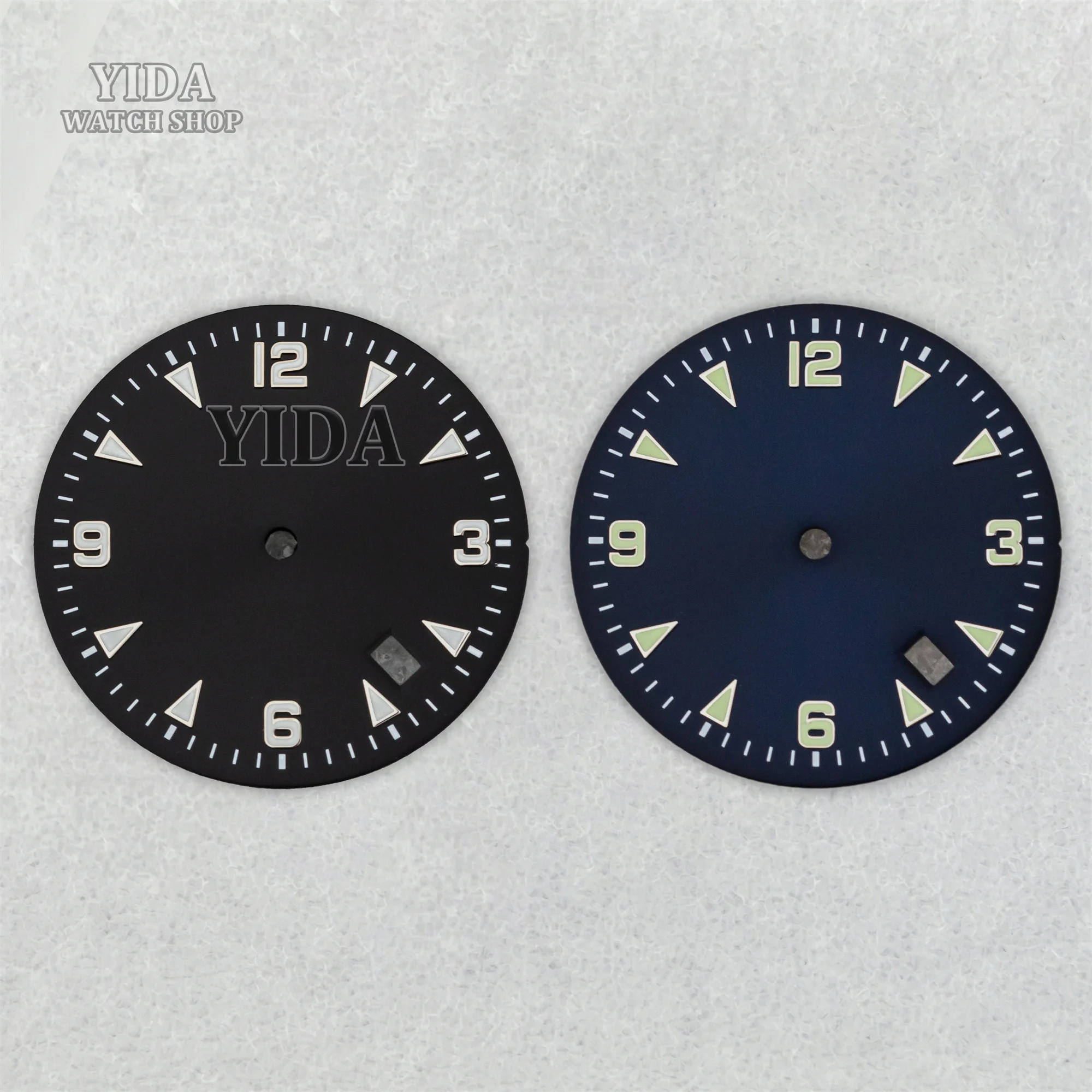 Green Luminous Watch Dial - 32MM Replacement for Automatic Movement Watches