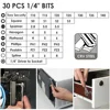 28/32 in 1 Mini Ratchet Wrench Set with Right Angle Offset 1/4" 72 Tooth Screwdriver Handle Magnetic Torx Bit for Tight Spaces 6