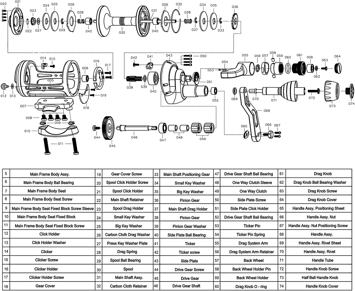 Slow Pitch Jigging Reels 66lbs Slow Jigging Reel Saltwater 6.3:1 Left Hand  9BB+2RB Jigging Reel Saltwater Conventional Reels