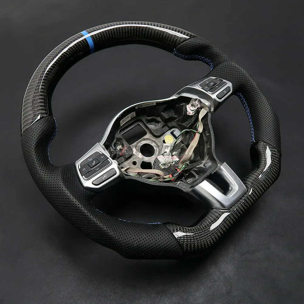 

Carbon Fiber Steering Wheel Replace For VW Golf 5 6 MK6 GTI R Jetta MK5 Passat B6 B7 CC Polo Scirocco Customized