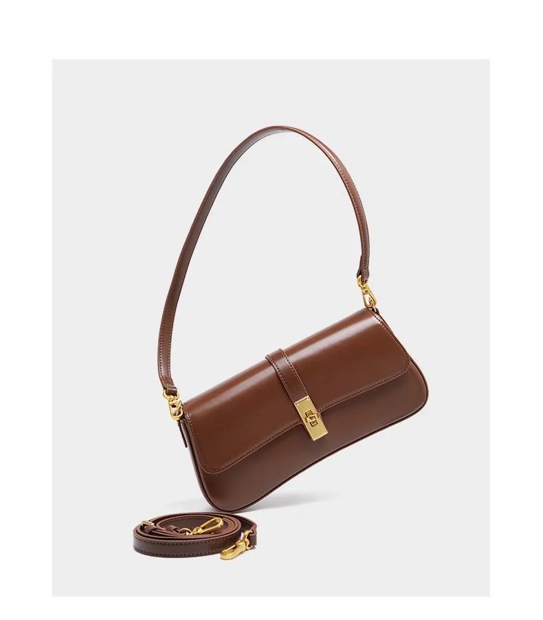 Women's Single Shoulder Crossbody Bag In Cowhide Leather_voghion.com