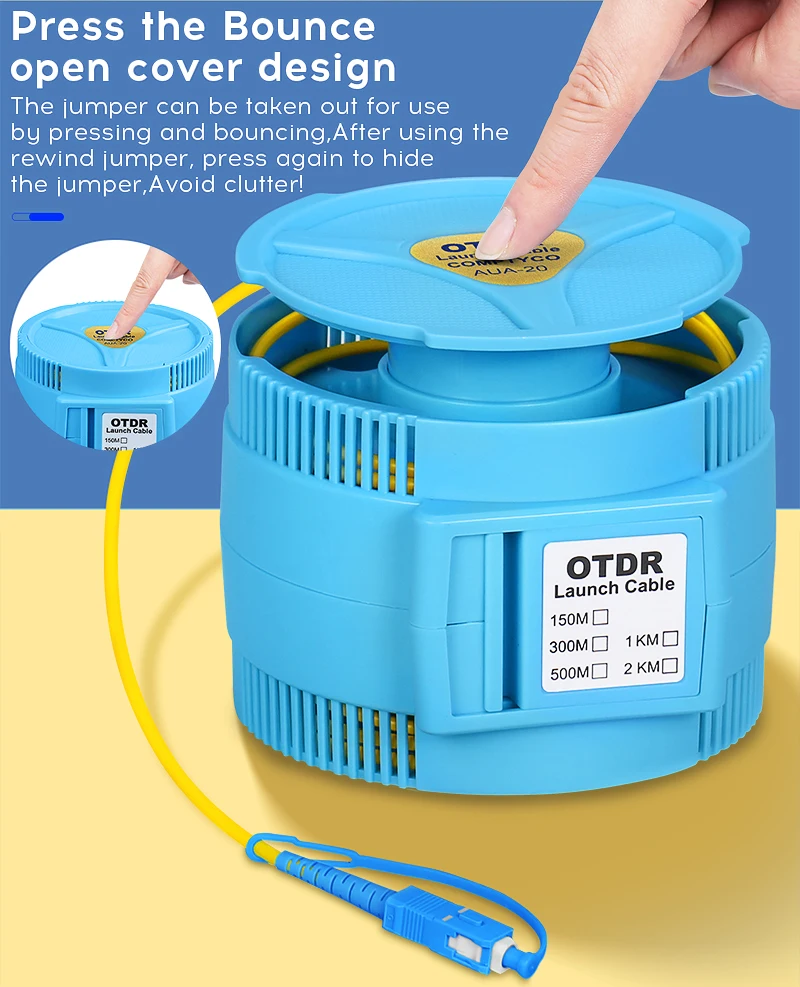 Customizable 300M OTDR Launch Cable OS2 Single Mode Optical Time Domain Reflecto