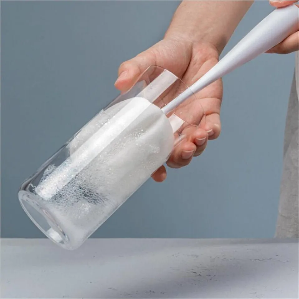 

Cup Cleaning Brush Plastic Kitchen Cleaning Tool Sponge Brush For Wineglass Bottle Coffe Tea Glass Cup