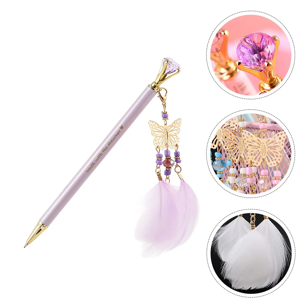 

2 Pcs Diamond Pen Student Mechanical Pencil Decorative Pencils Plastic Pendant