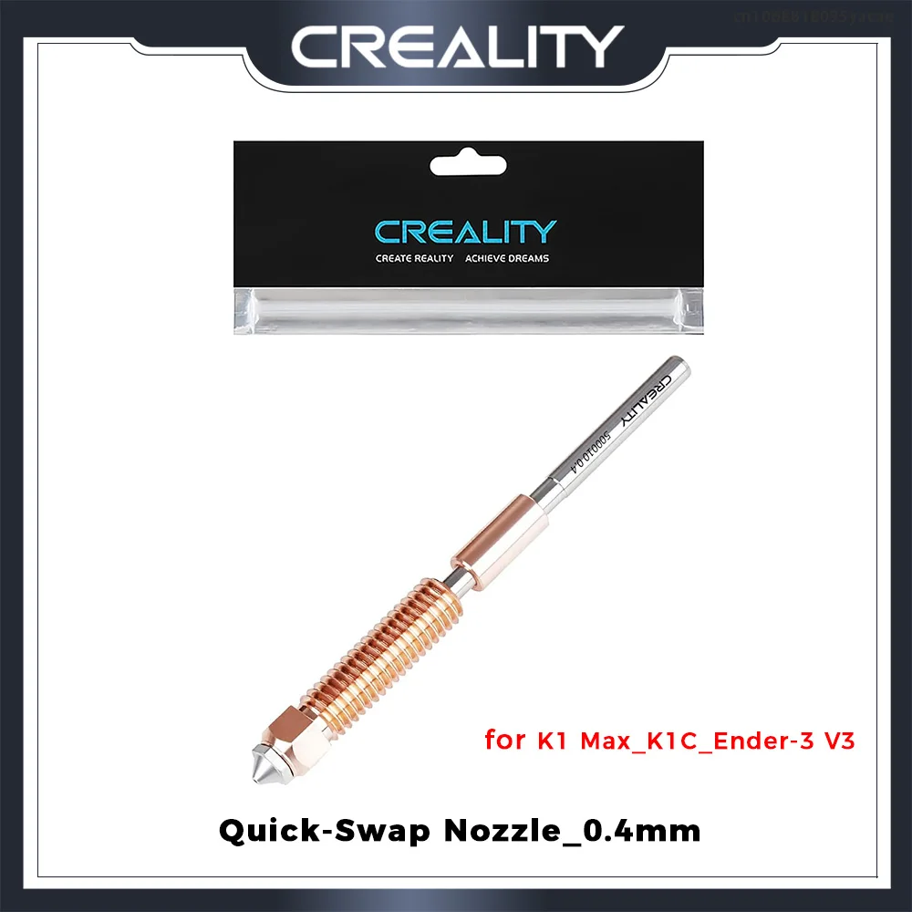 Creality Ugello A Scambio Rapido 0.4Mm 1 Pz Per K1 Max K1C Ender-3 V3 Ugello In Acciaio Temprato Stampa Ad Alta Velocità Aggiornata