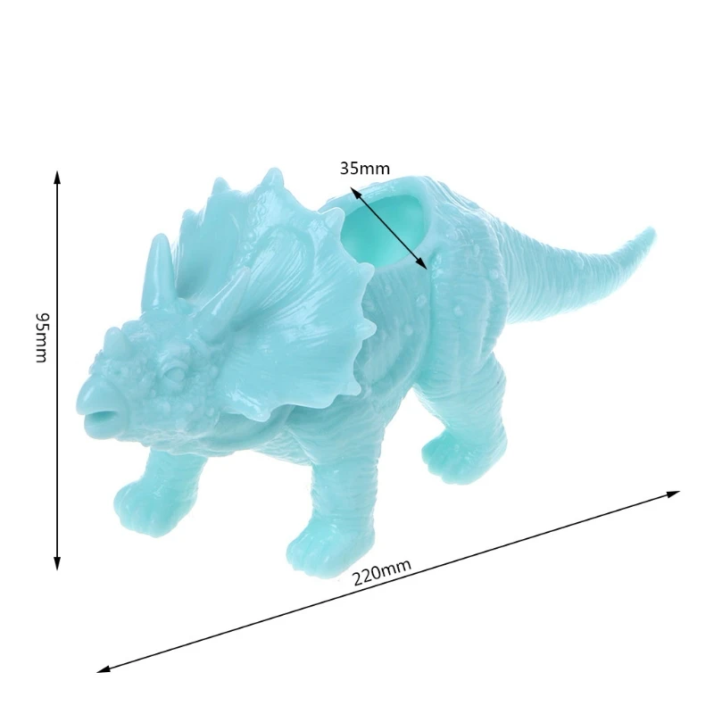 

Plastic Dinosaur Animal Pattern Flower Pot Cactus Succulent Plant Pot For Home O Drop shipping