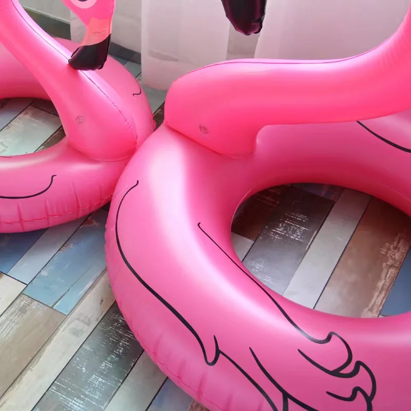 PVC Inflatable Flamingo Swimming Ring for Adults Pool Party Float Supplies