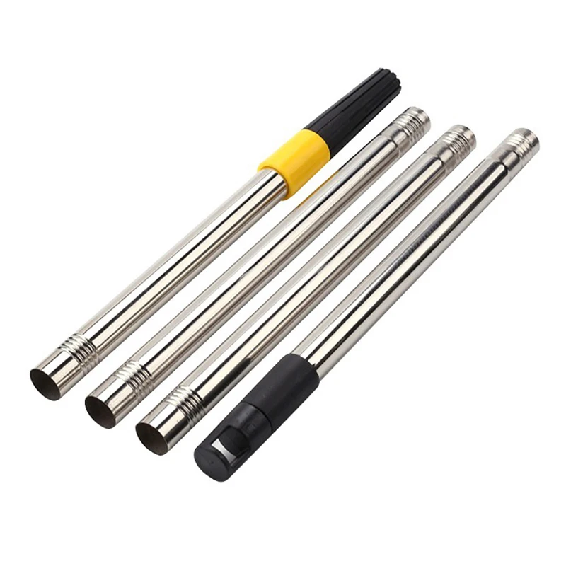 Four Sections Of 1.1m Roller Brush Extension Rod Split Detachable Portable Extension Rod Cleaning Stainless Steel Roller Brush