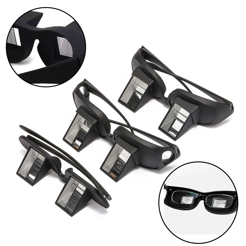 Creative Lazy Eyeglasses Lazy Reading Glasses Prismatic Horizontal Glasses Lying Down Bed Reading Watching HD Readers