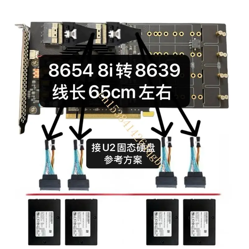 다중 인터페이스 NVMe 확장 카드 12 드라이브 용량 고급 열 솔루션 T5UE