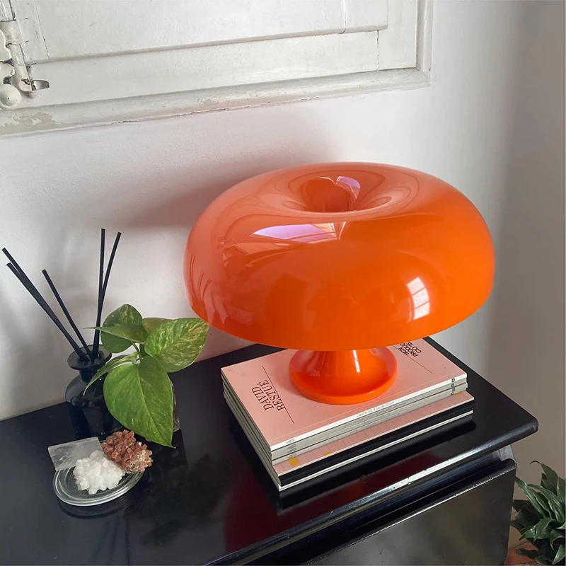 

Italy Designer Led Mushroom Table Lamp For Hotel Bedroom Bedside Living Room Decoration Lighting Modern Minimalist Desk Lights